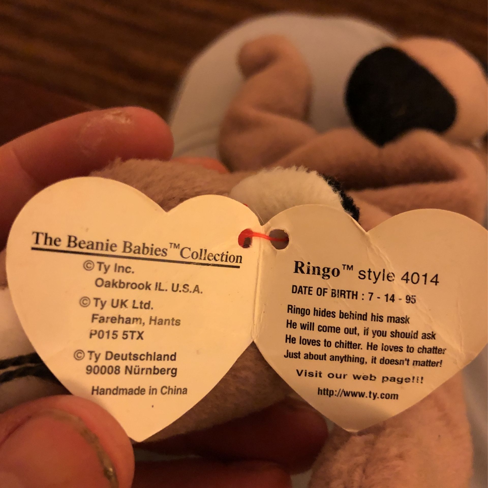 Ty Beanie Baby Ringo (1995)