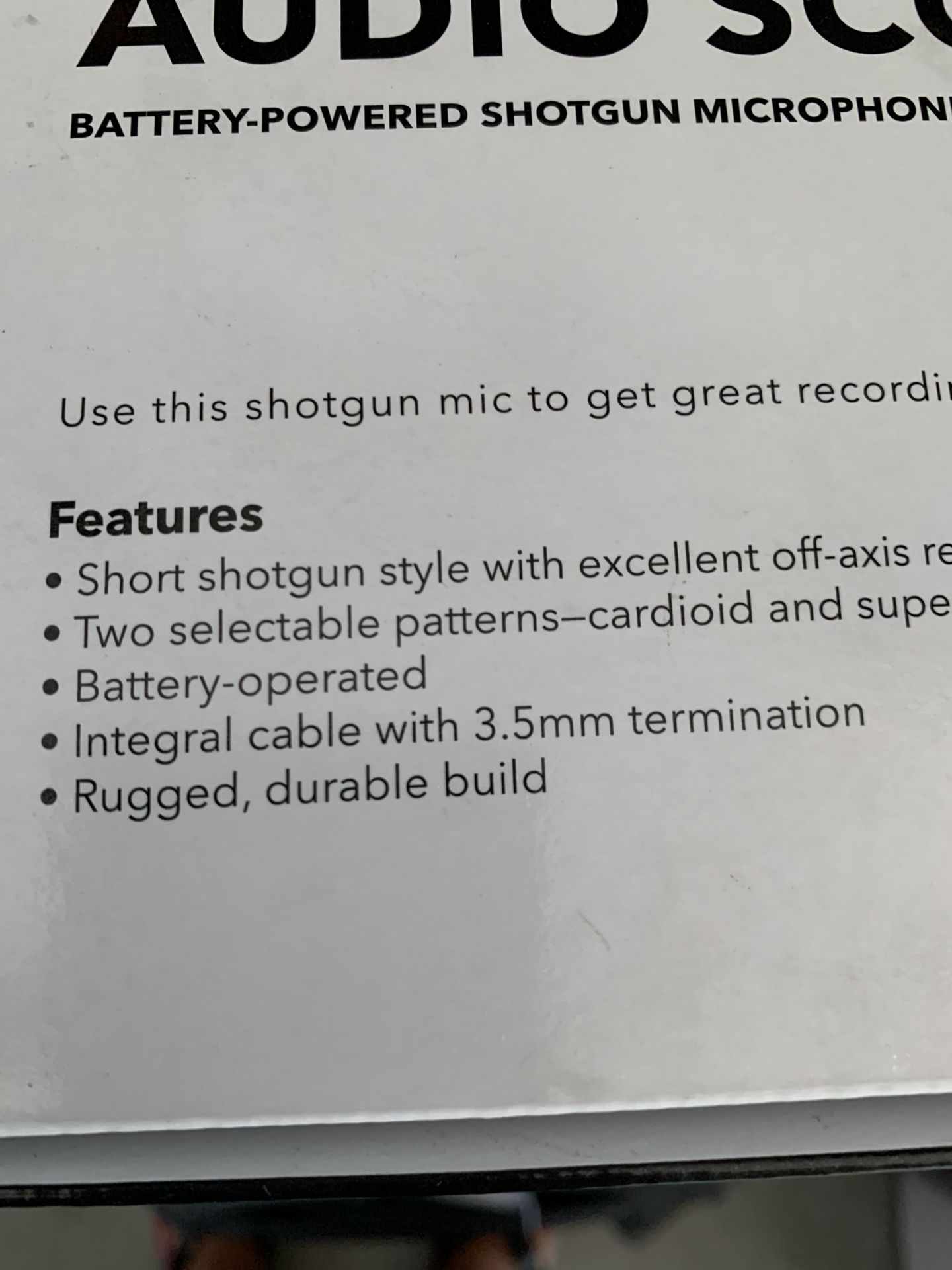 Marantz shot gun microphone new