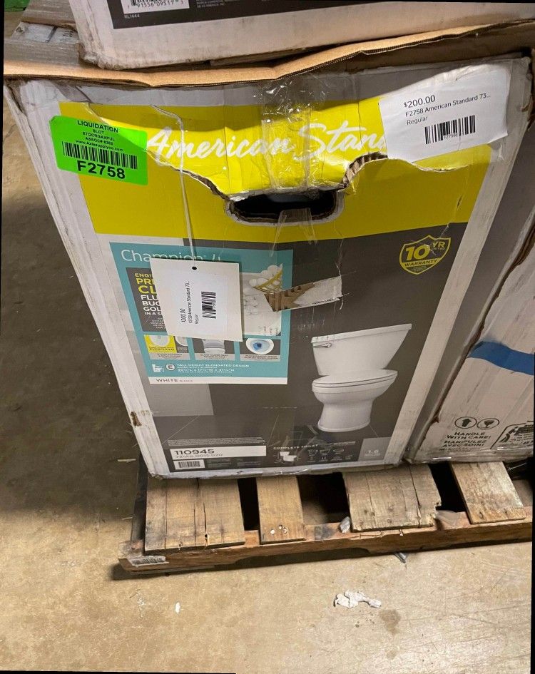 American Standard Champion 4 White Elongated Chair Height 2piece