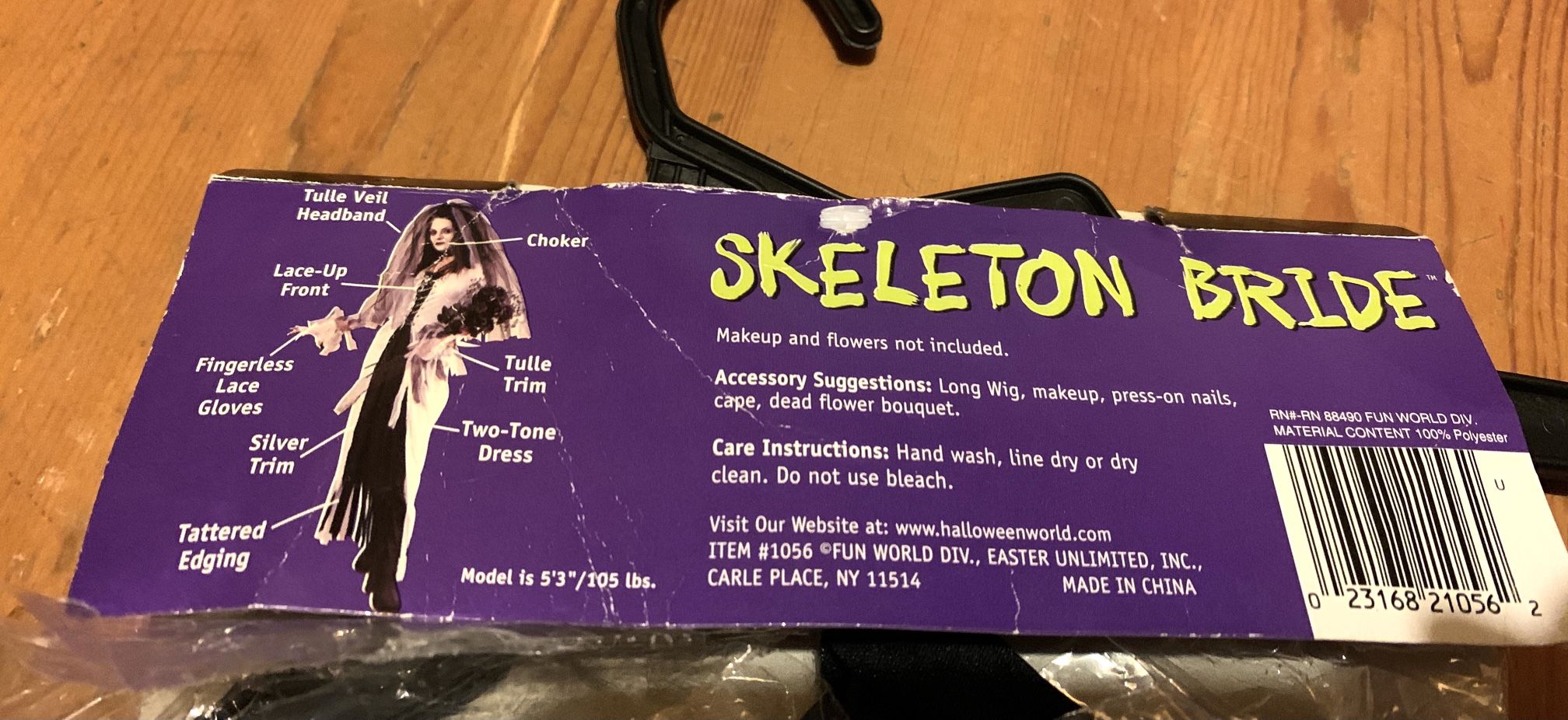 Halloween Costume: Skeleton Bride
