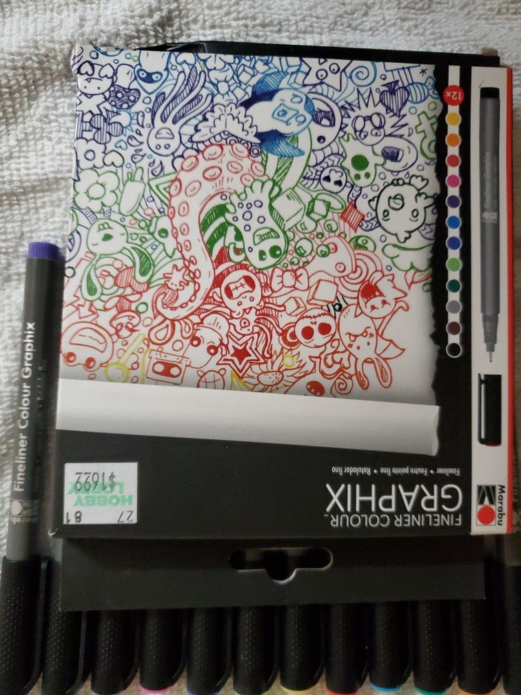 Graphic Fineliner Colour 12cnt