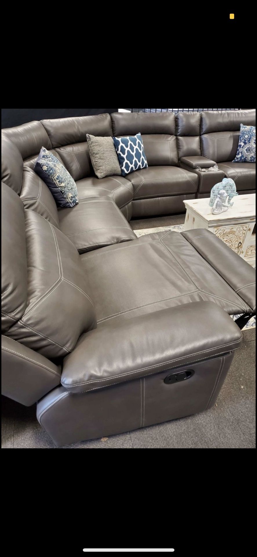 Large sectional sofa w/console - amazing price point- in stock now pickup or delivery 2-3weeks