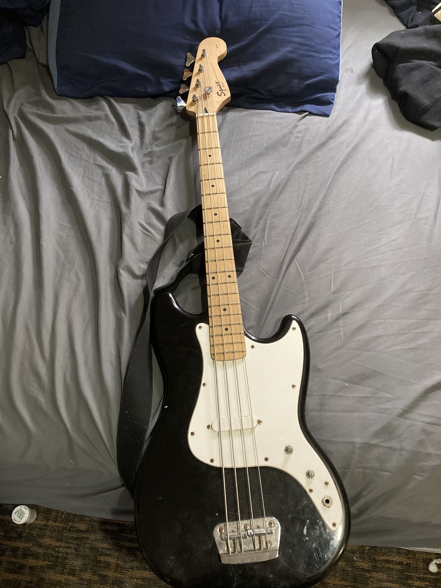 Black And White Bass Guitar