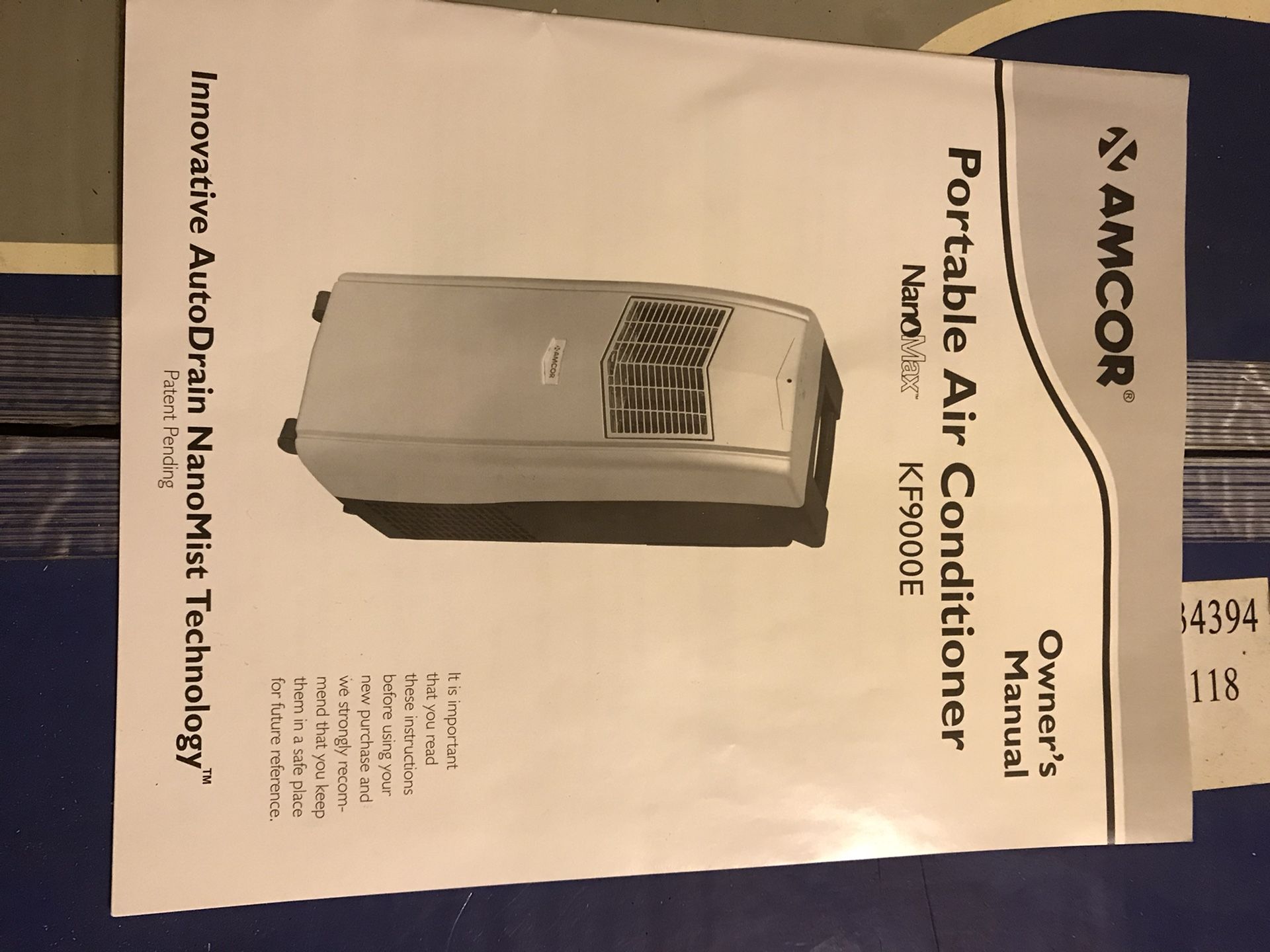 Amcor KF9000e NanoMax Portable Air Conditioner for Sale in Gonzales, LA