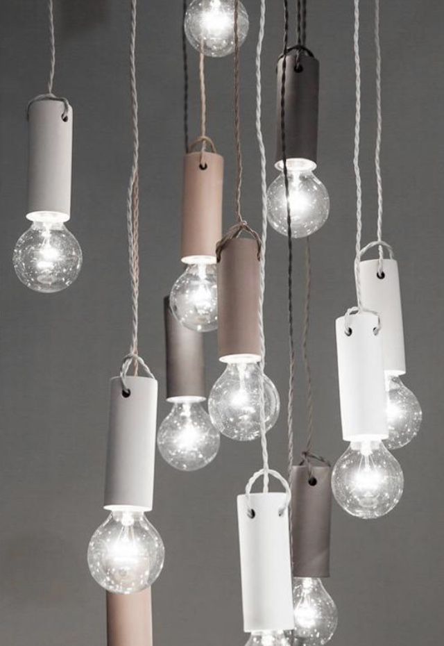Tied Pendant Hanging Lamps (Toupe)