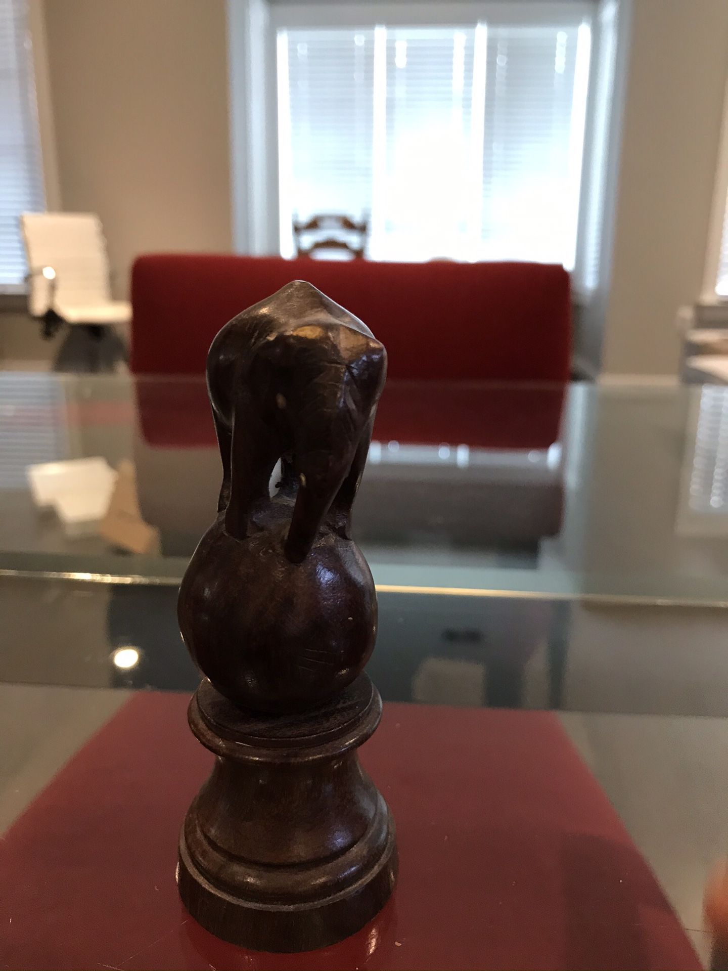 Rose wood. Elephant paper weight