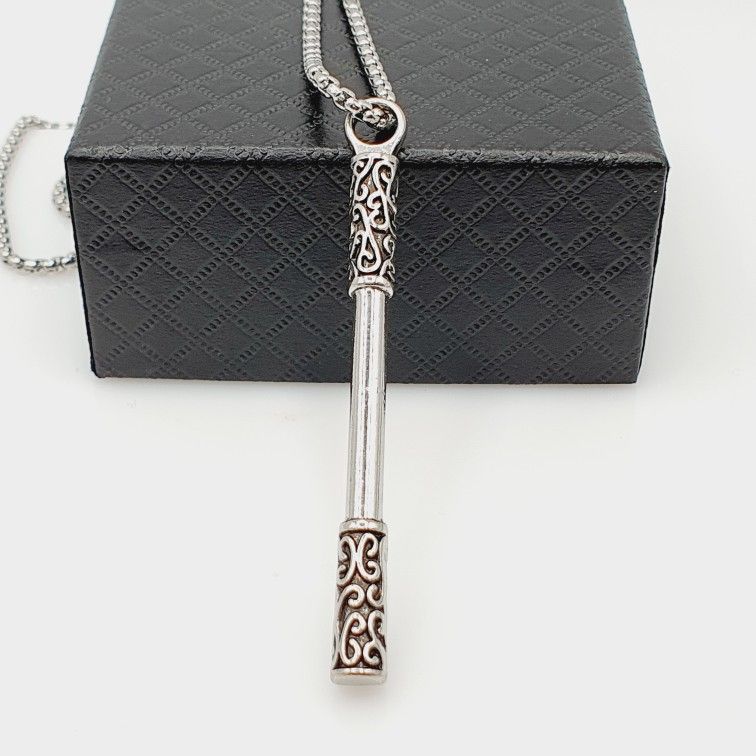"Stainless steel sticks pendant necklace for women/men, N90201P208