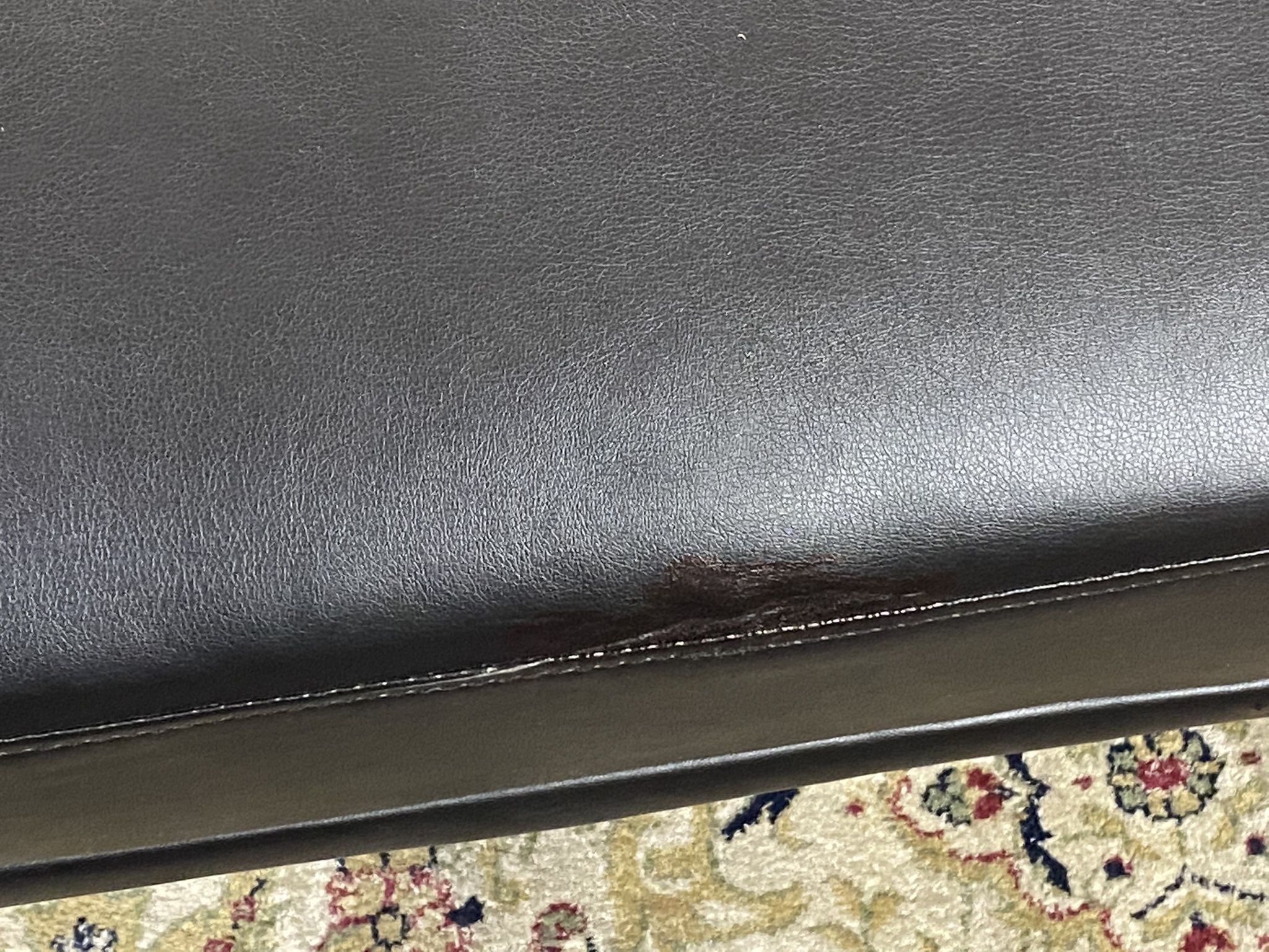 NEW Faux Leather Black Futon