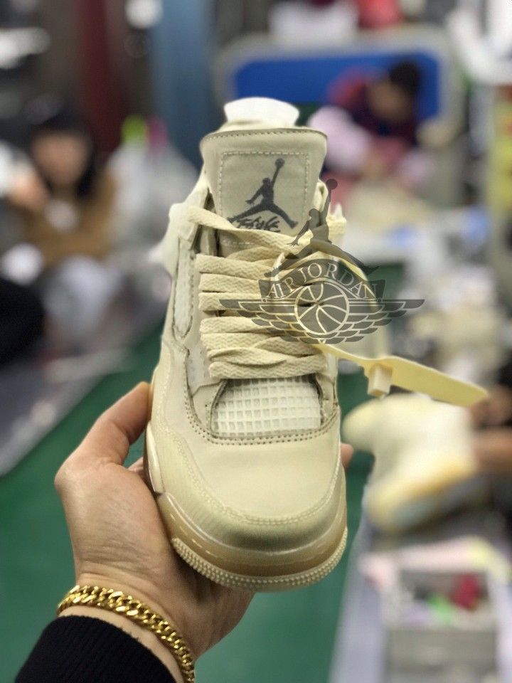 Jordan 4 Retro Off-White Sail Never Used