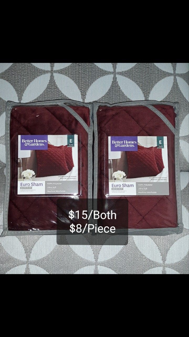 2 Euro Shams European Pillow Cases