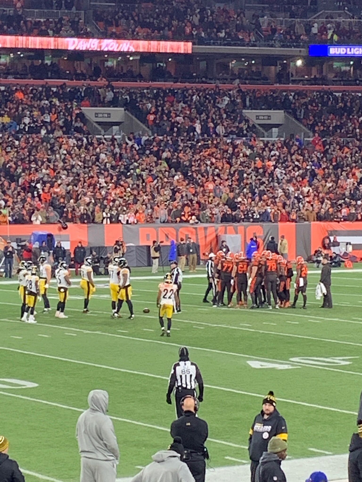 CLEVELAND BROWNS /PITTSBURGH STEELERS GAME AT FIRST ENERGY