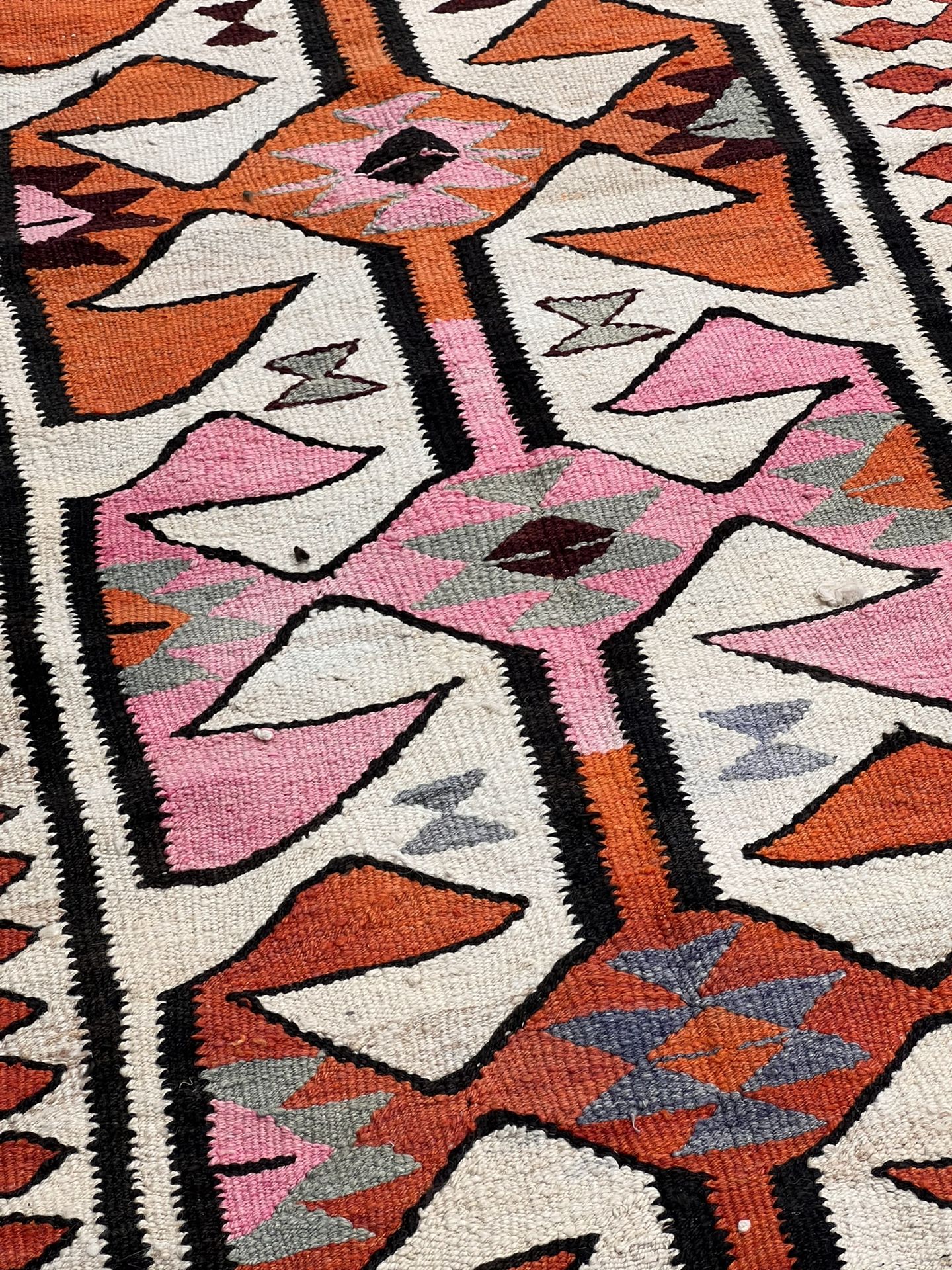 Authentic Handmade Vintage Kilim Runner