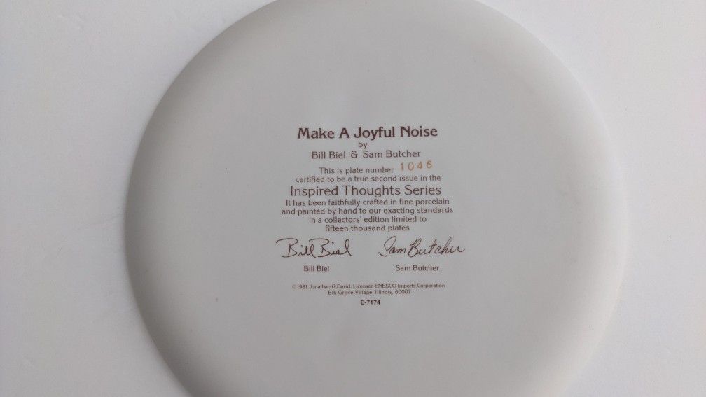 Precious Moments Plate & 2 Mugs