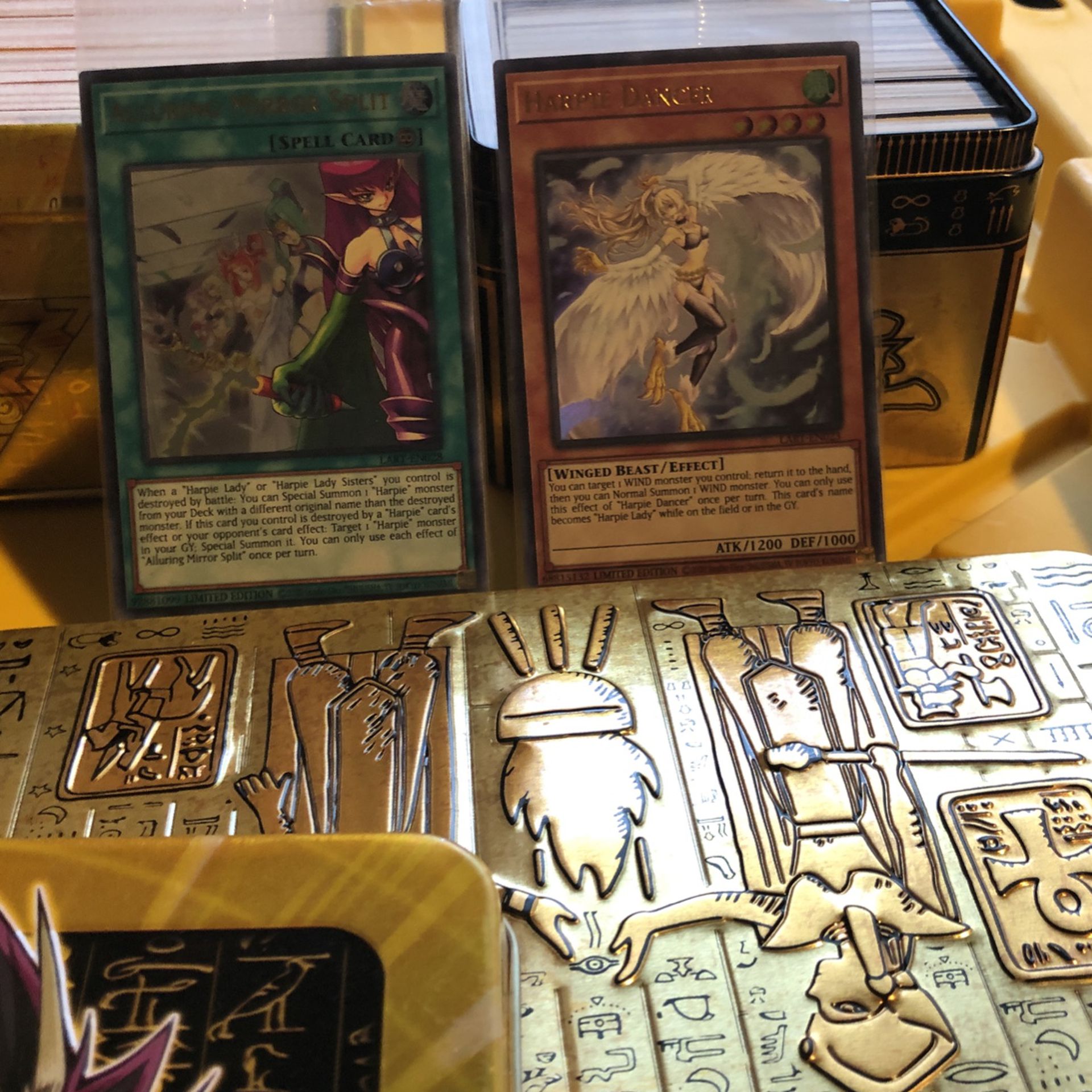 3 Tins Full Of Yugioh Common Cards + 4 Lost Art Cards