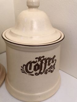 Vintage Pfaltzgraff Flour & Coffee Canisters Thumbnail