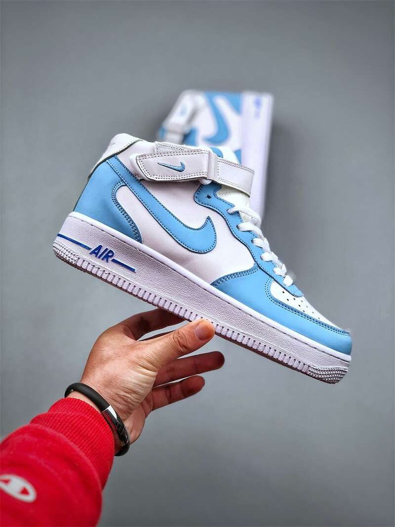 Air Force 1 Low Sneakers Blue White High Top