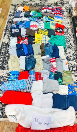 (73pcs) 9-12m Baby Boy Clothing Lot Thumbnail