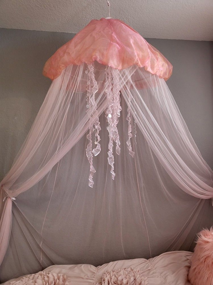 Aquaglow Jellyfish Light Up Canopy Pink
