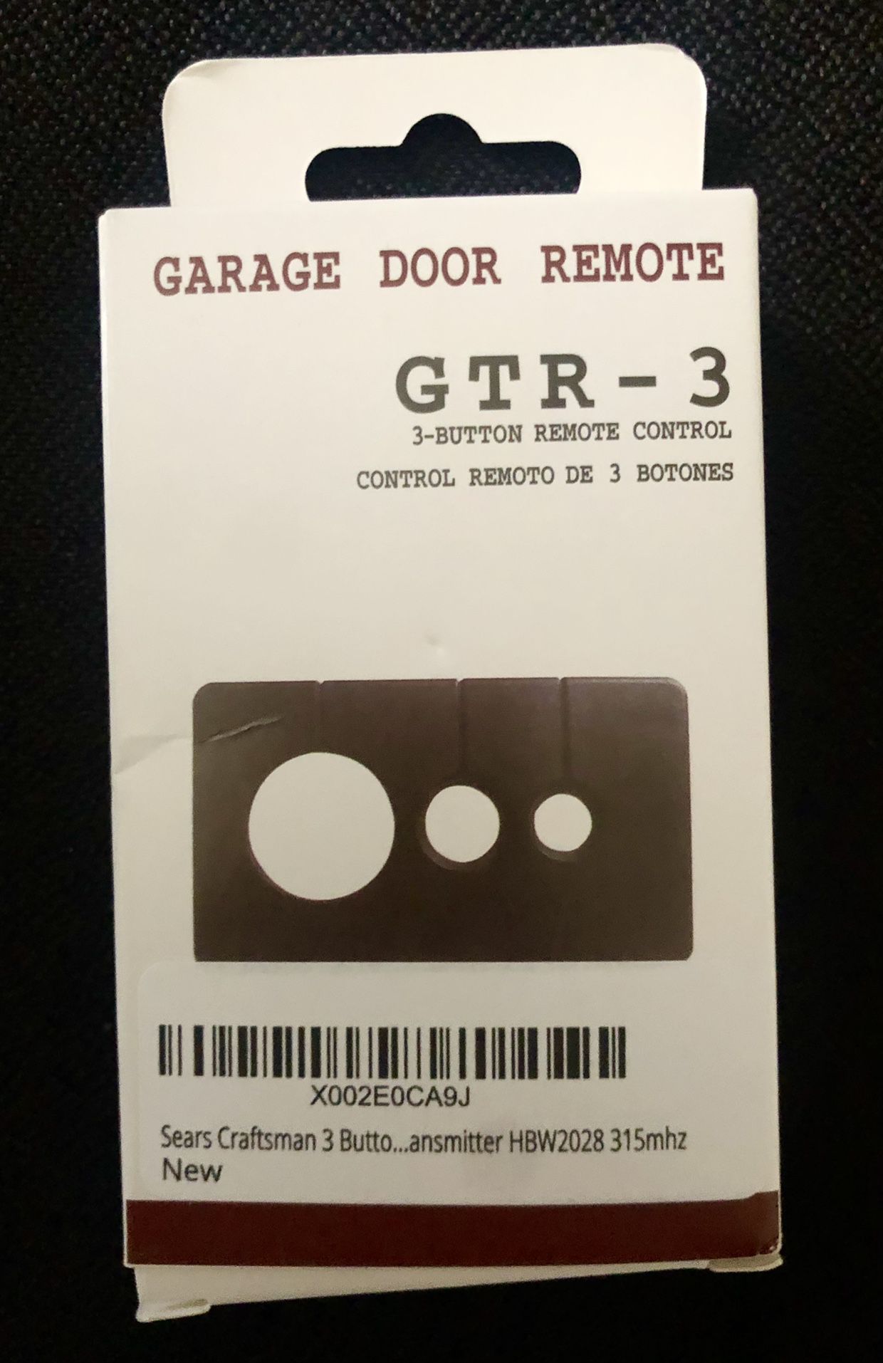 Garage Door Remote *purple* 