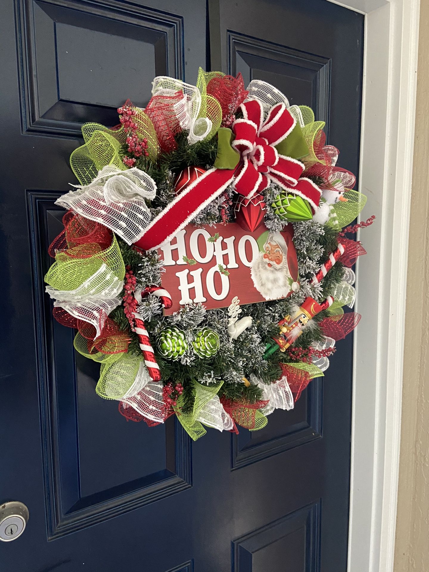 Christmas wreath for front door