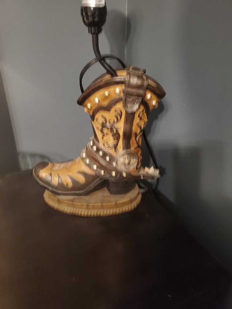 Cowboy Boot Lamp