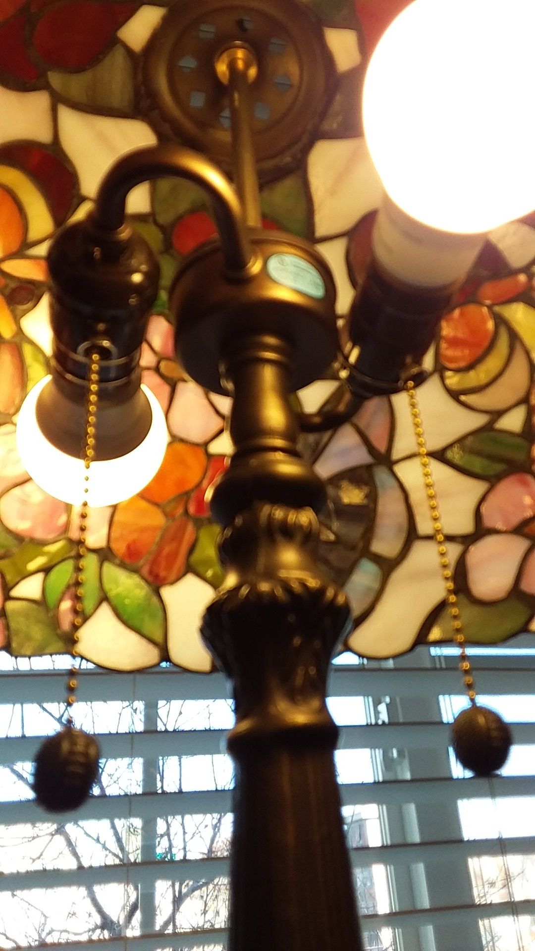 Stained Glass Lamp 27"