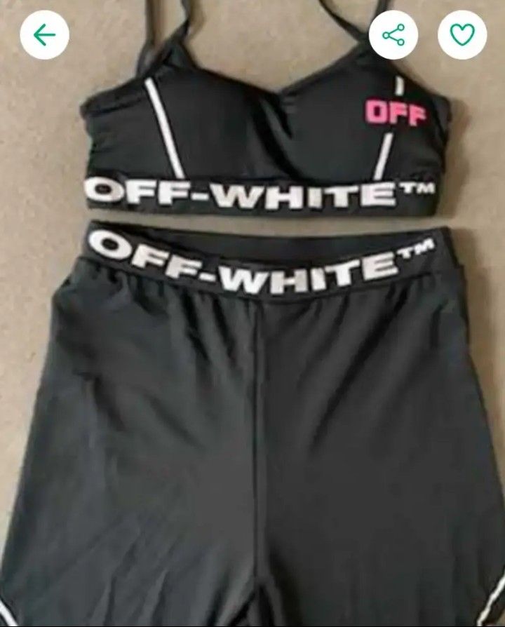 2-pc Off White . Set .... New . S-M-L ...... CHECK OUT MY PAGE FOR MORE ITEMS