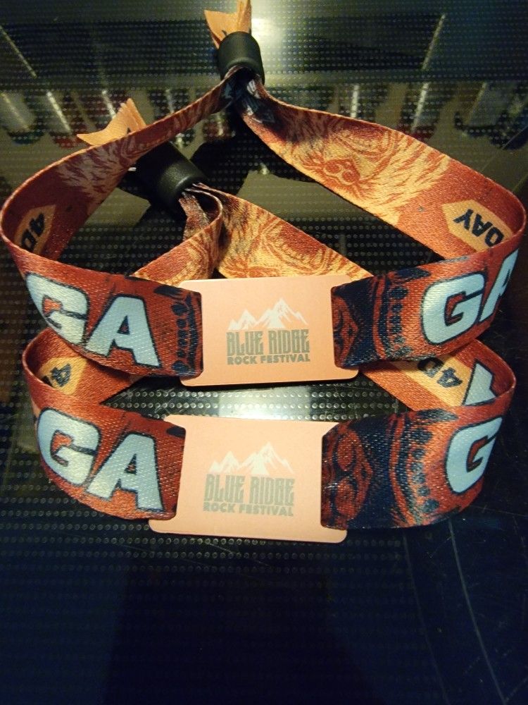 Blue Ridge Rock Fest 4 Day Pass/Bracelets
