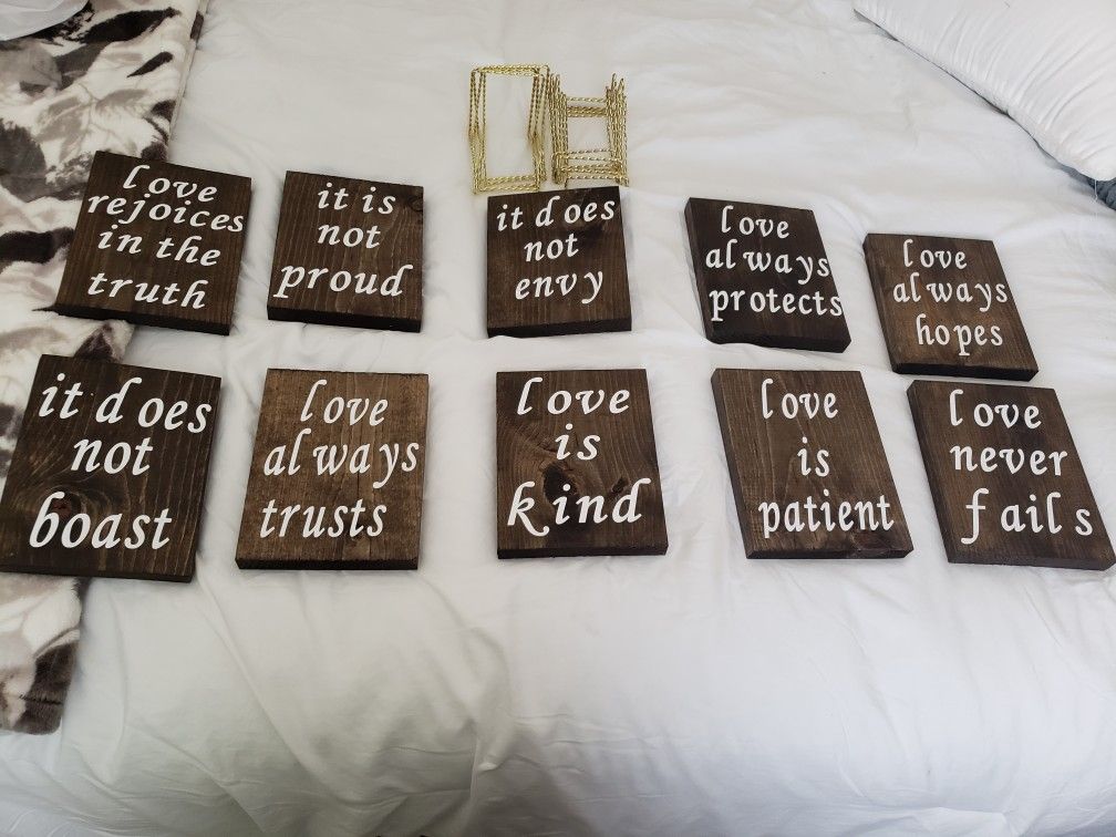 1st Corinthians Wedding Signs