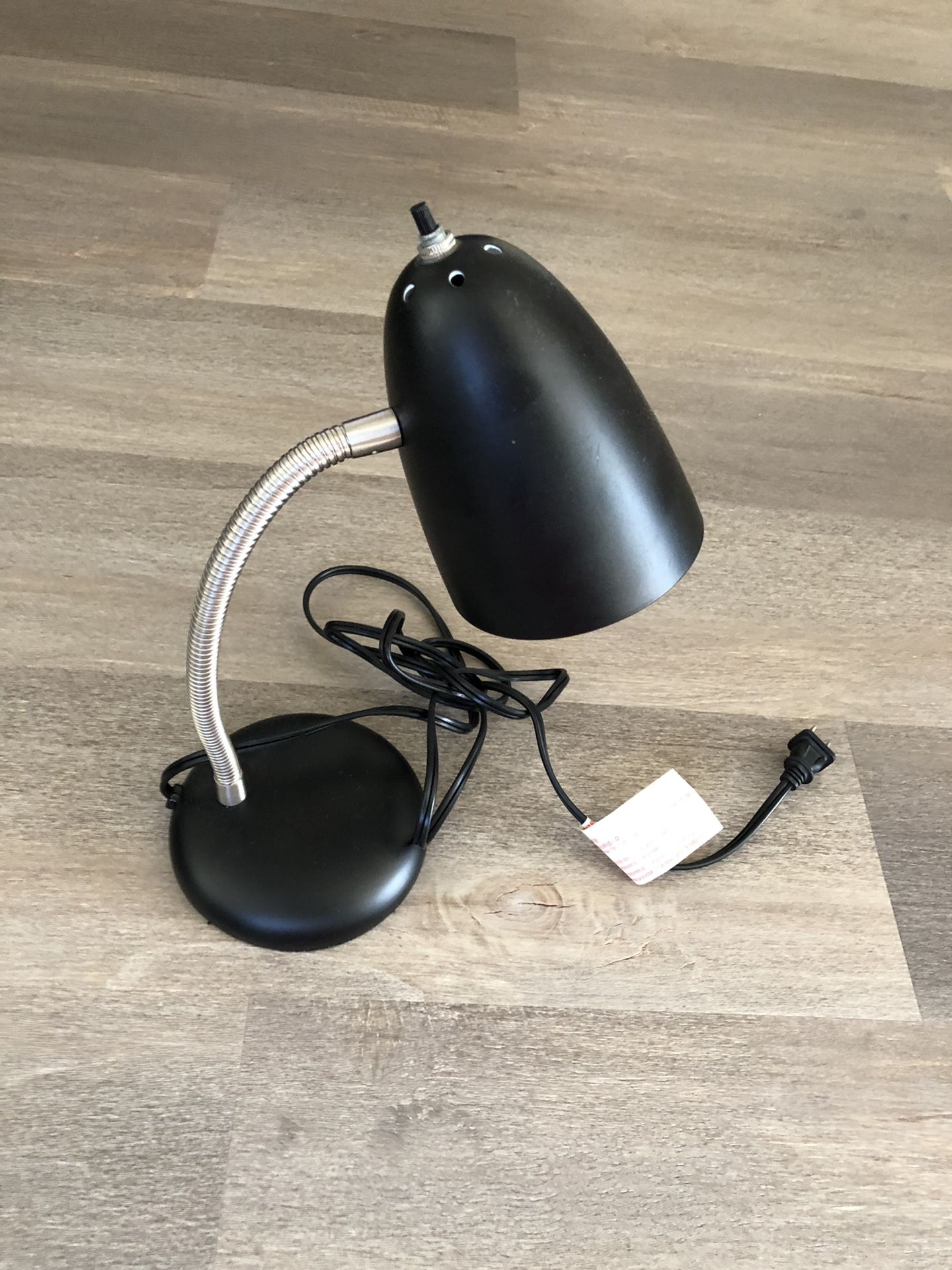 Black desk lamp