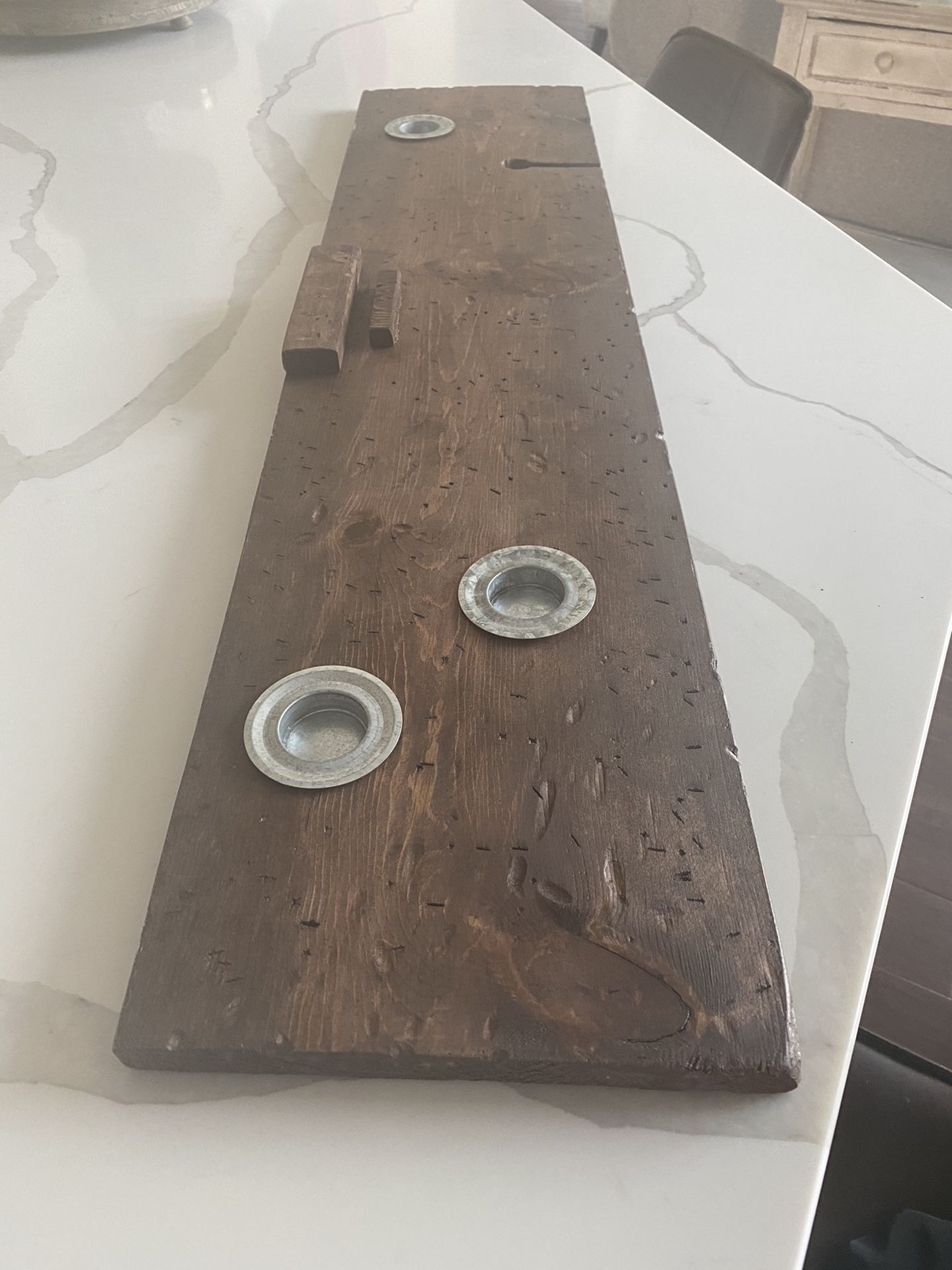 Rustic Wooden Bath Caddy