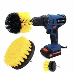 NEW IN BOX   Electric Drill Brush Accessories,Deesse Kitchen Cleaning Brush, Power Scrubber Cleaning Brush Attachment Set All Purpose Drill Scrub Brus Thumbnail