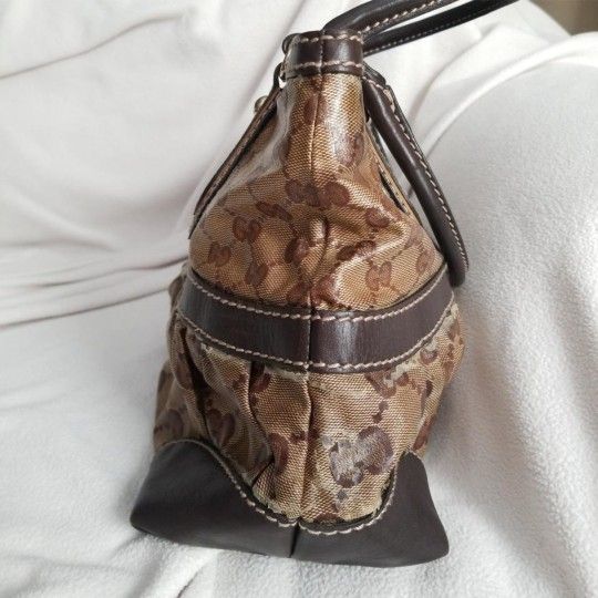 Authentic Gucci GG Monogram Supreme Mix Crystal Tote Bag