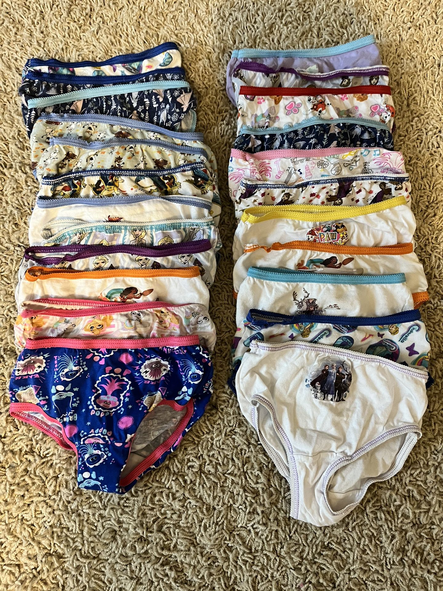 25 Pairs Of Toddler Girls Underwear- Size 2T-3T 