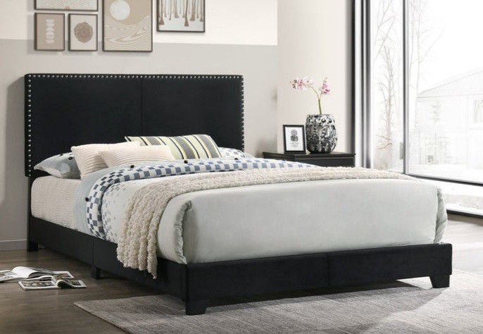 Lull Black King Bed(Queen, King, Twin and full size options)