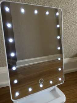 Impressions Vanity White Touch LED Lights Makeup Mirror Thumbnail