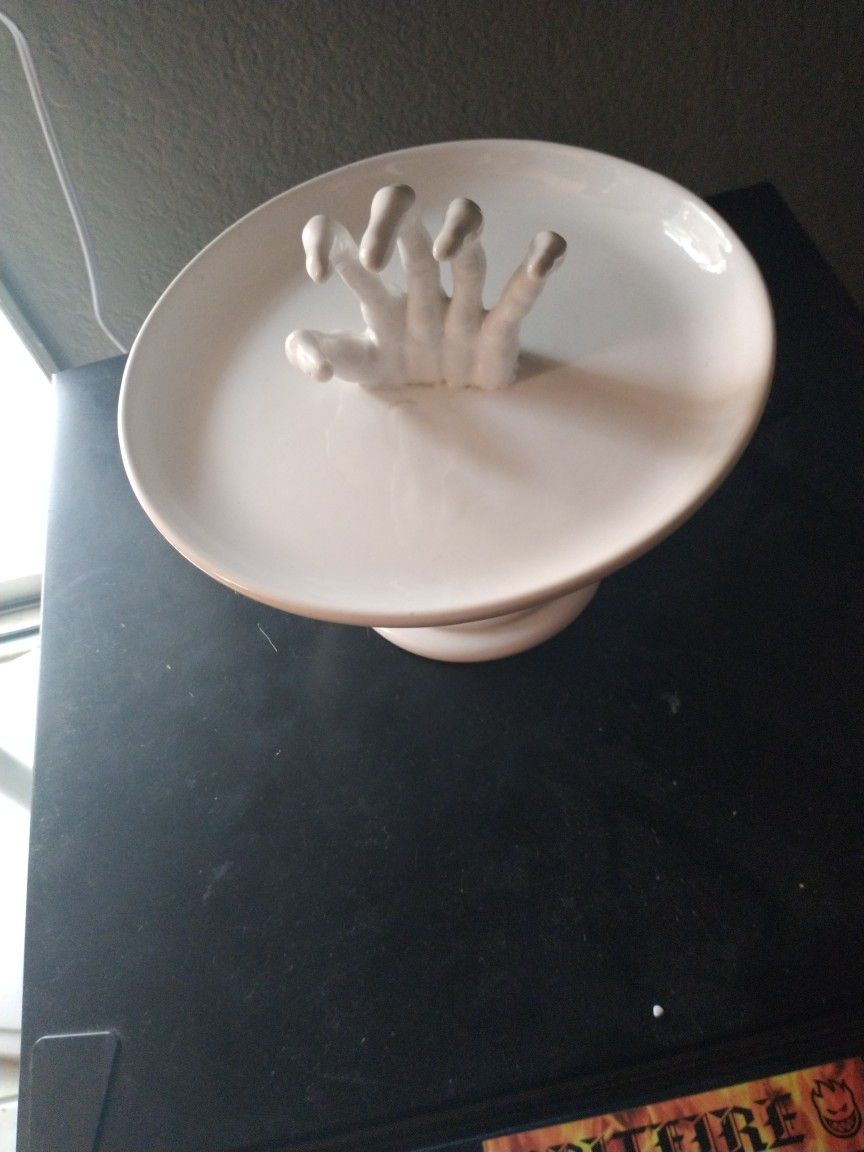 Skeleton Hand Candy Dish