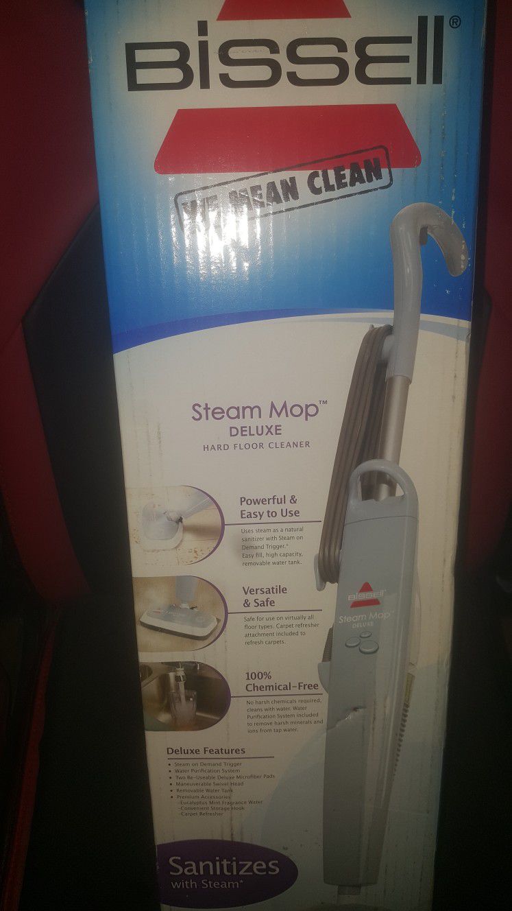 Bissell 3 In 1 Steam Mop Deluxe Cleaner
