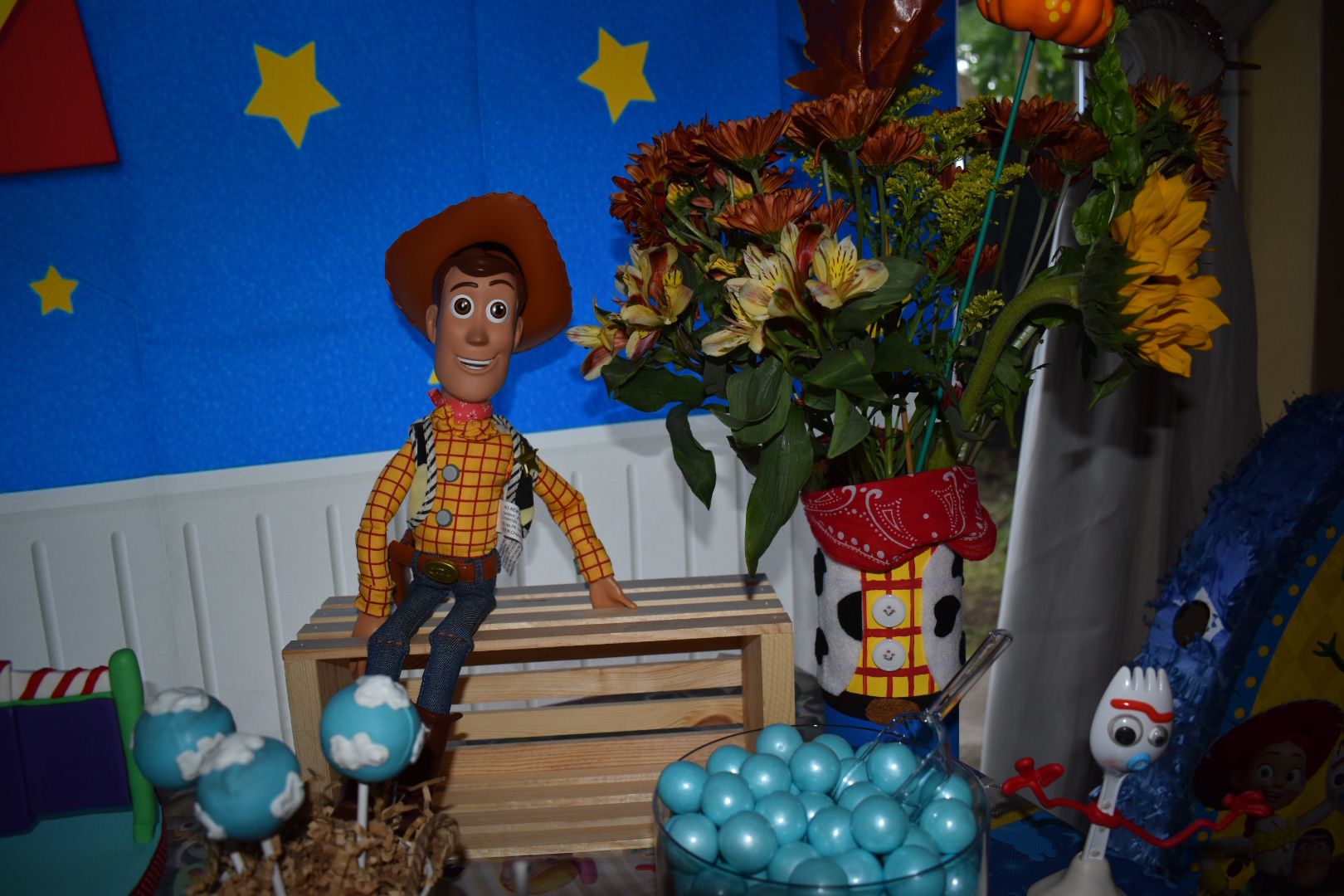 Toy Story Theme mason Jars and flower vase