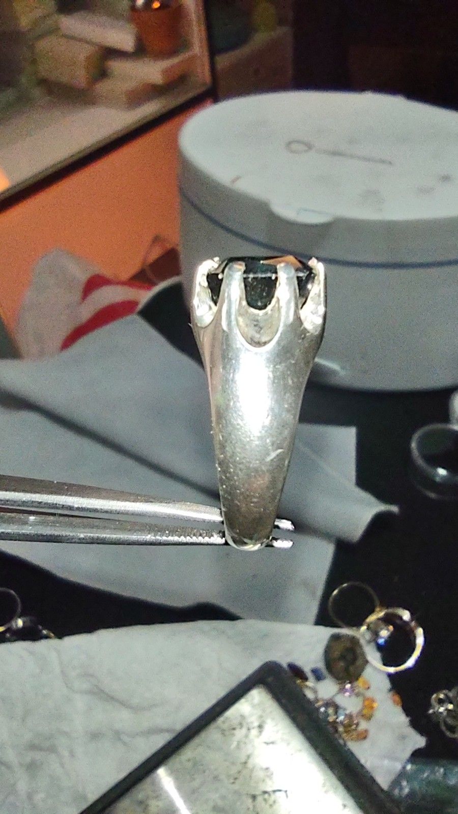Sterling Silver Electric Blue Tourmaline Ring