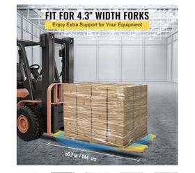 Forklift Extensions, Pallet Fork Extensions, 60 ×4.5" Heavy Duty Steel Pallet Forklift Extensions, 1 Pair for Forklift Lift Truck Forklift Loaders Thumbnail