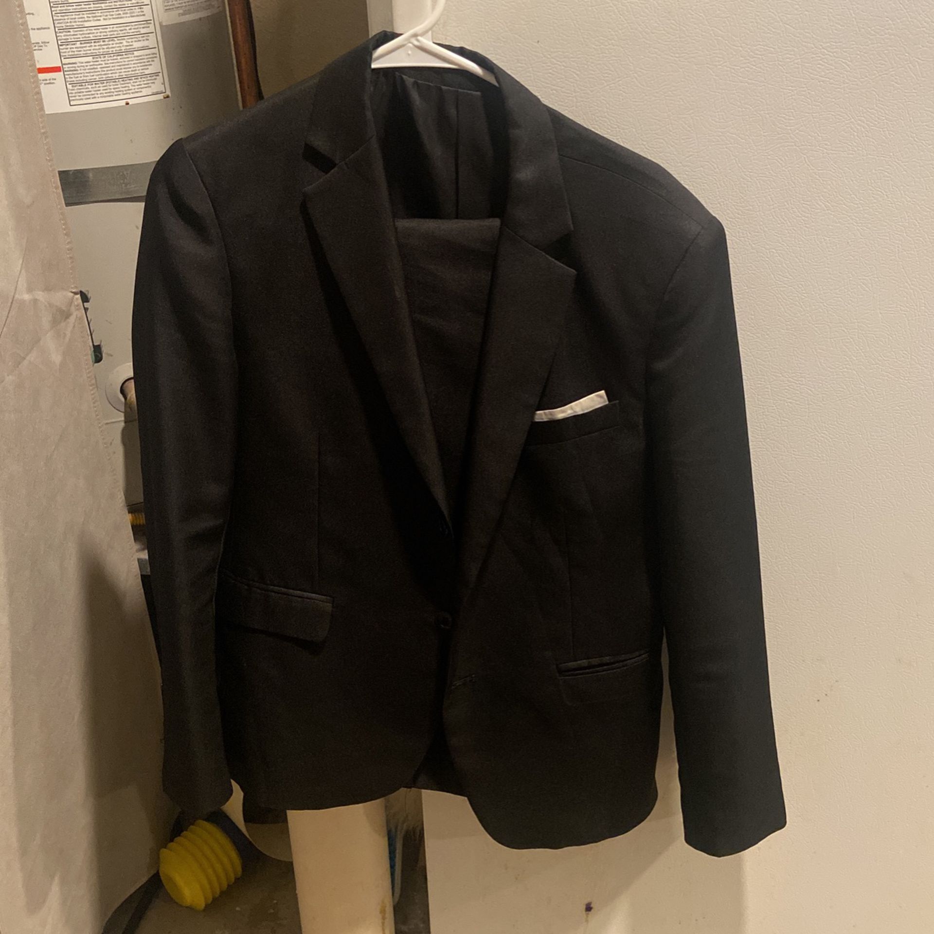 Black Fancy Tuxedo, Pants And Vest Included