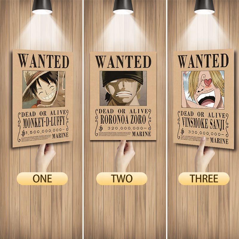 3D One Piece Wanted Poster (Both Wanted  Posters)