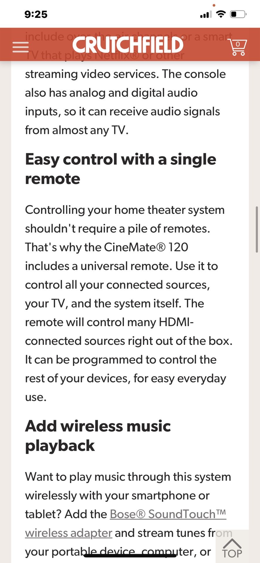Bose Cinemate 120
