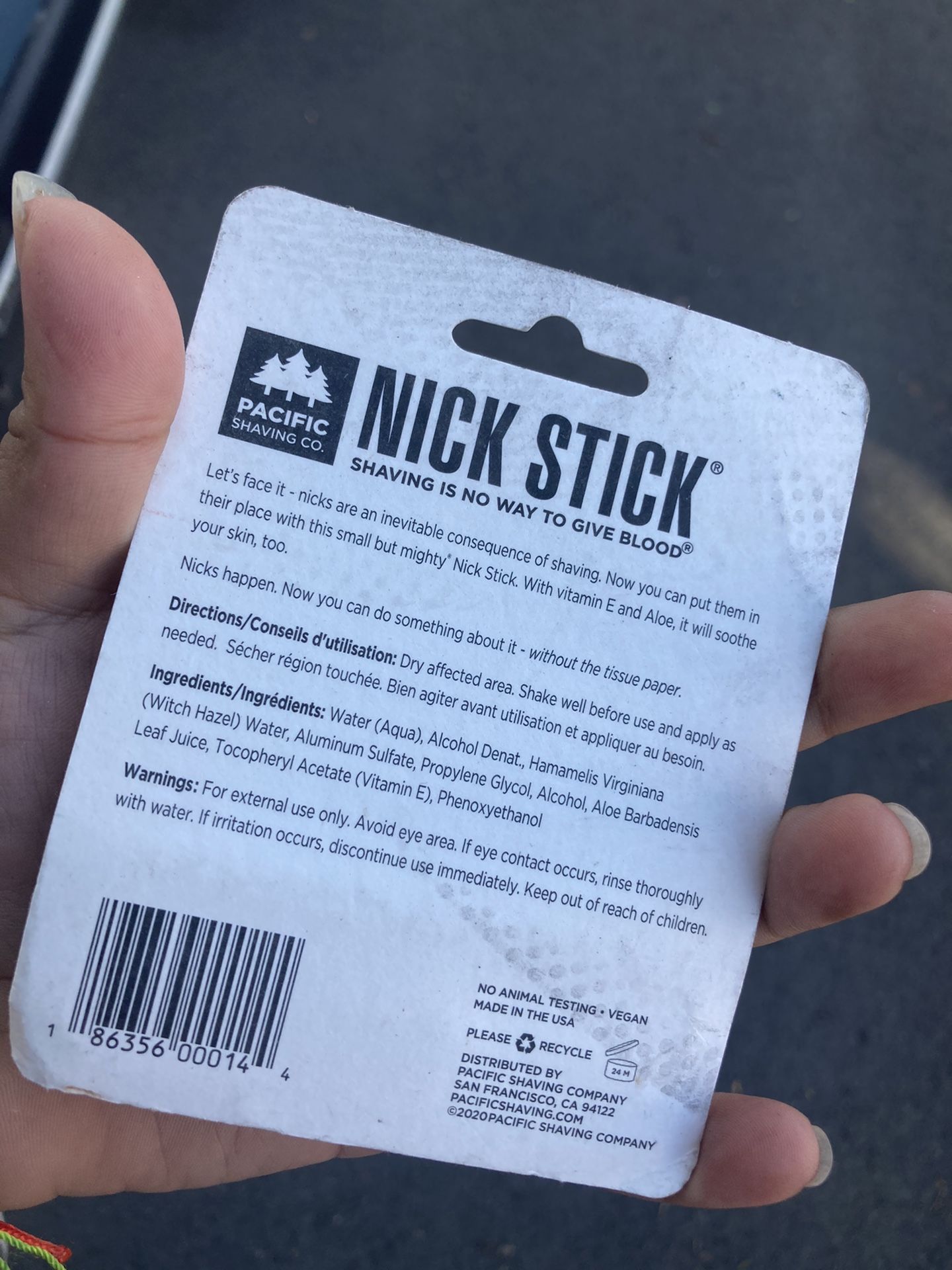 Nick Stick Shaving / Crema Para Rasurarse