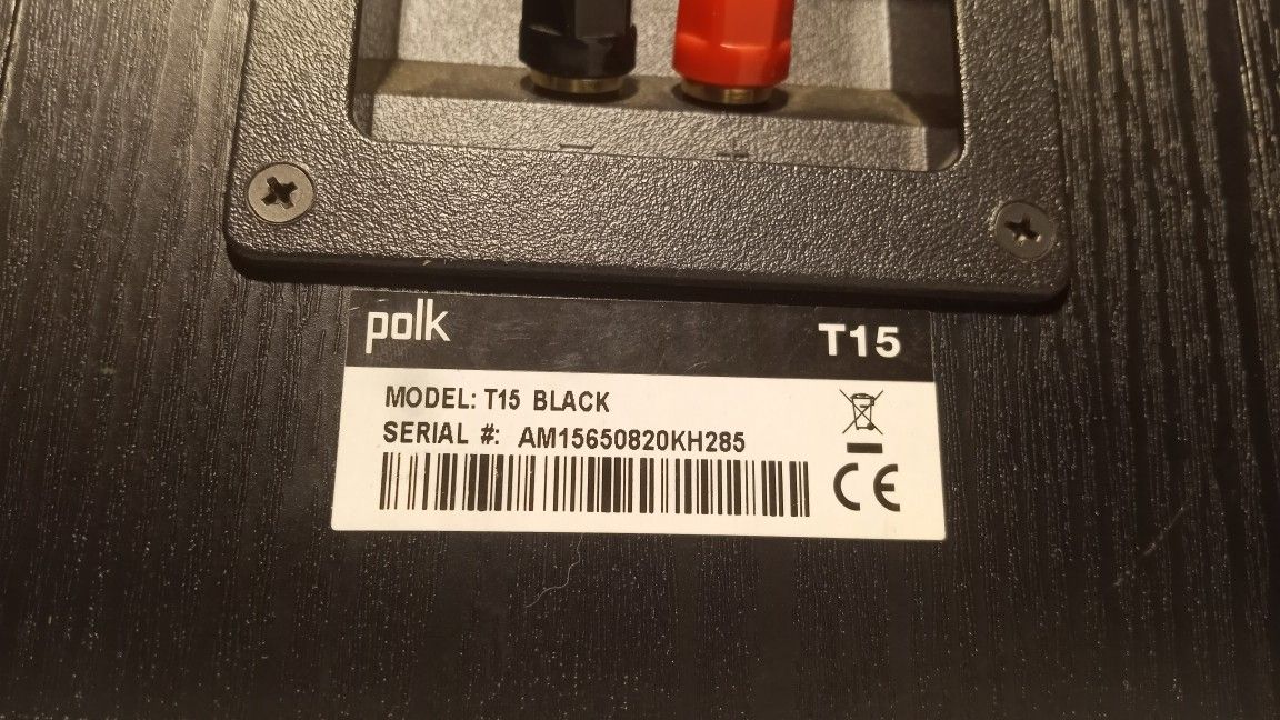 Polk T15 Mid-sub Bookshelf Speakers