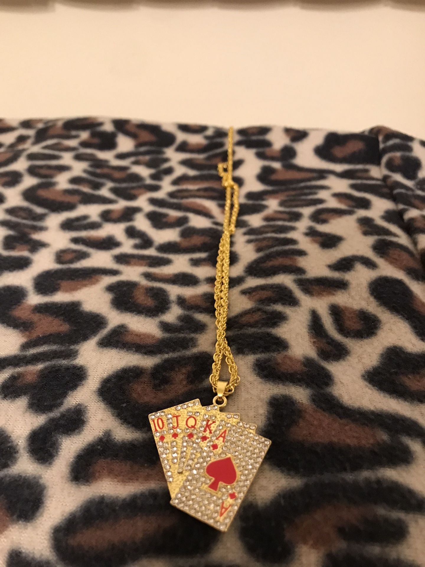 diamond card chain (not gold)
