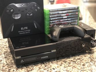 Xbox One Bundle with Elite Controller with Box and 9 Games Thumbnail