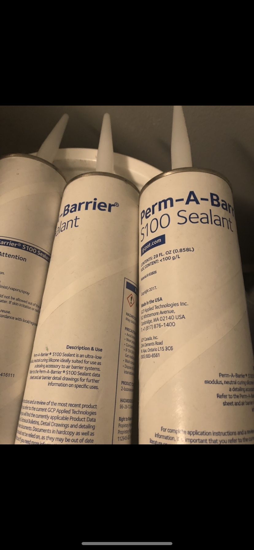 BUILDING MATERIAL FOR SALE BRAND NEW PERM A BARRIER VPL SEALANT HENRY