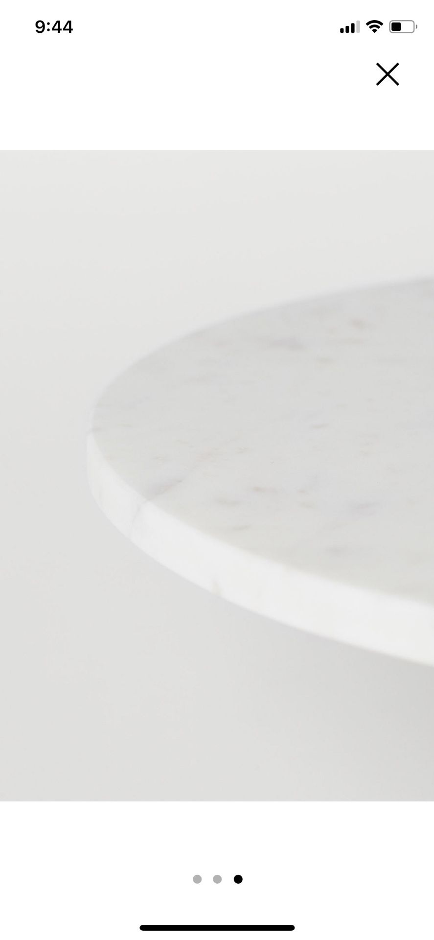 Gold and Marble Cake Stand 11” Diameter